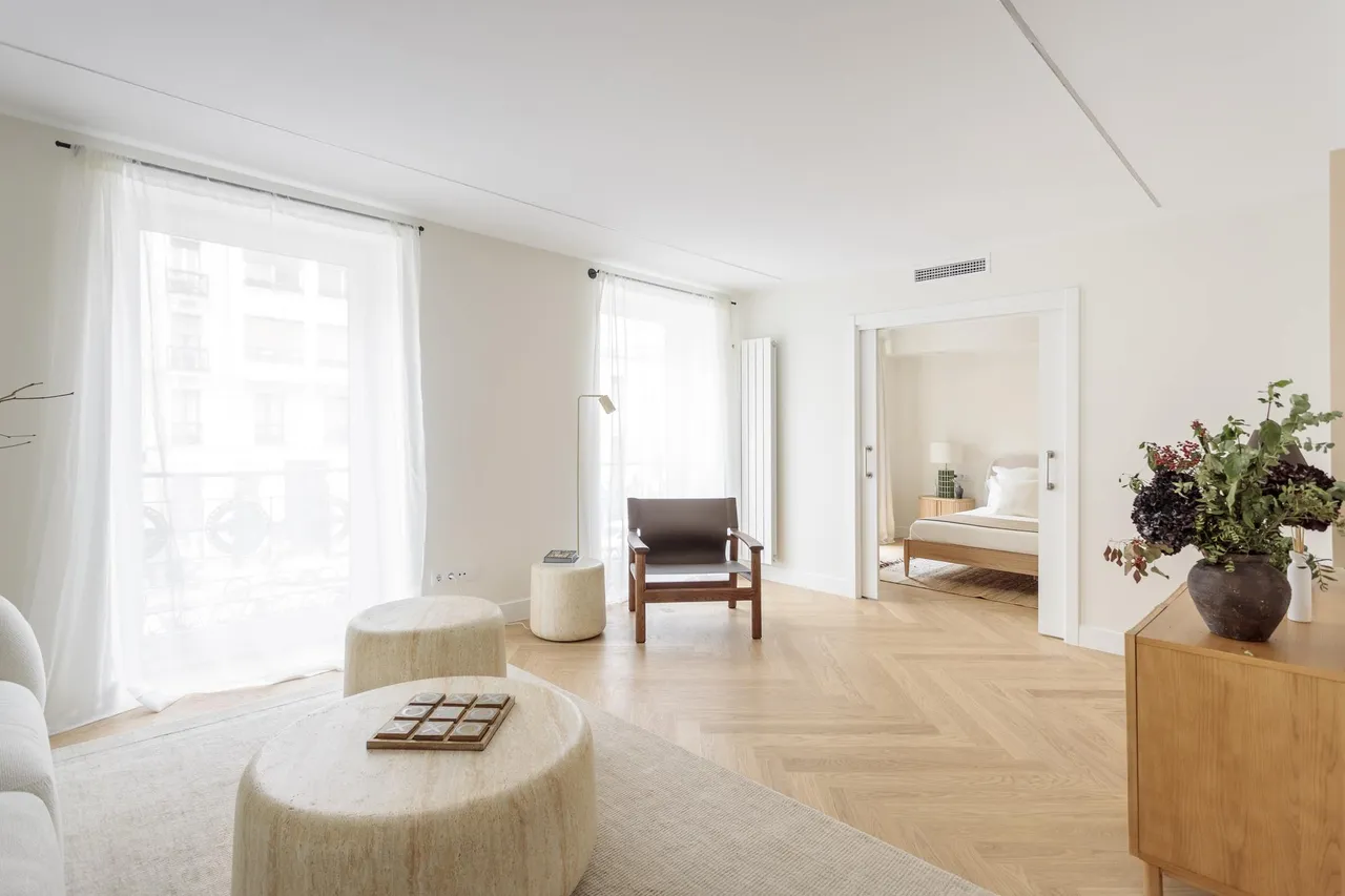 living - Piso de 149m² en venta en Recoletos, Madrid - gallery - 2