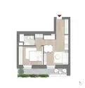living - Vasari 19 - Wonen - Dils - Verdiepingsplan thumbnail - 1