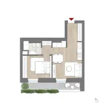 living - Vasari 19 - Wonen - Dils - Verdiepingsplan thumbnail - 1