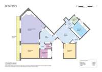 living - Piso de 102m² con 8m² terraza en venta en Eixample Derecho - Plano del piso thumbnail - 1