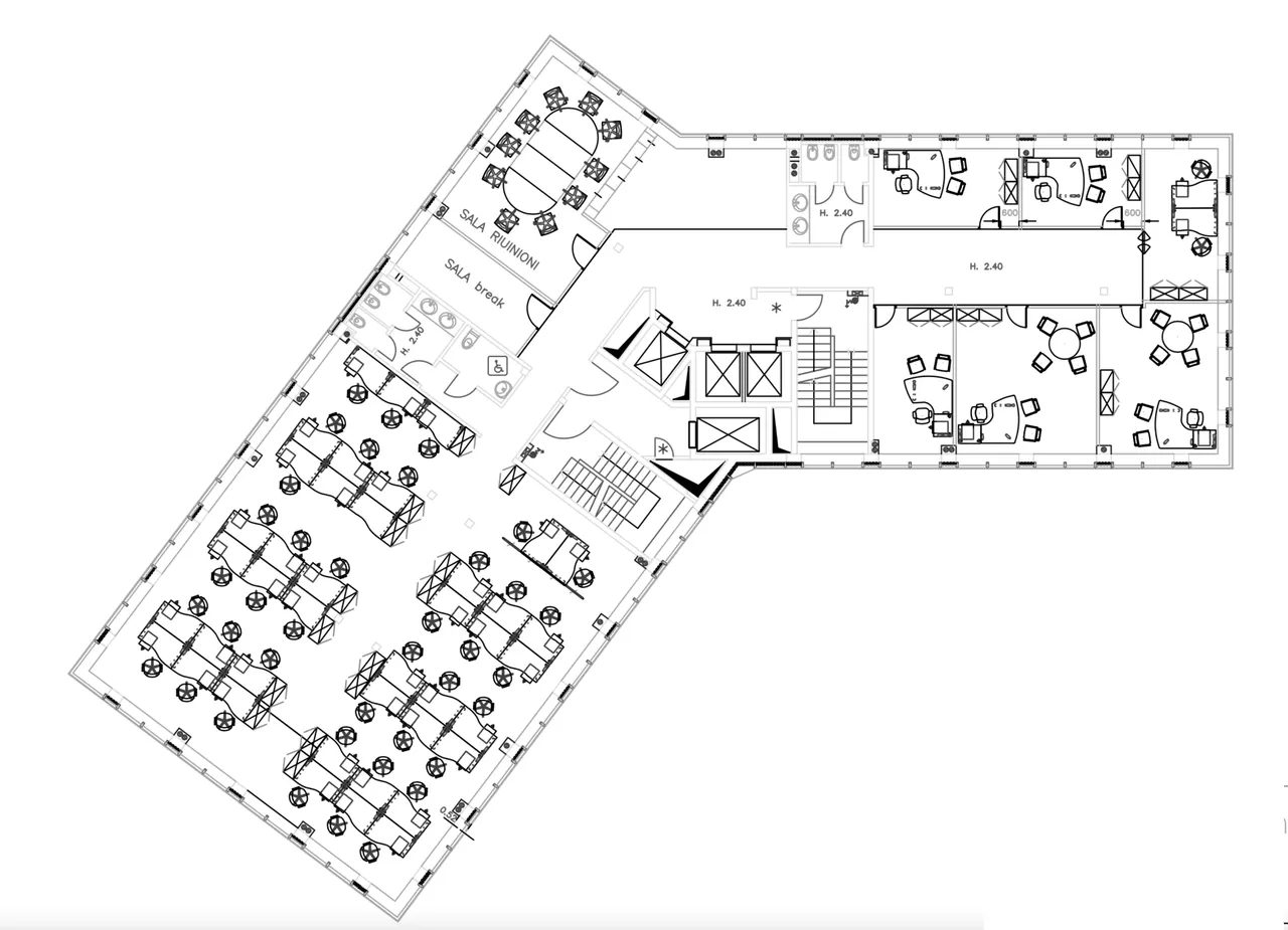 office - Inverigo 2 - Office - Dils - Verdiepingsplan - 1