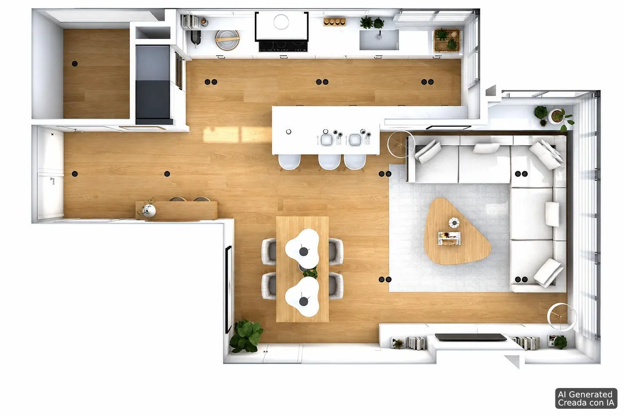 living - 145m² apartment for sale in Arturo Soria, Madrid - Floor Plan - 2
