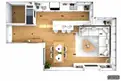 living - Piso de 145m² en venta en Arturo Soria, Madrid - Plano del piso thumbnail - 2