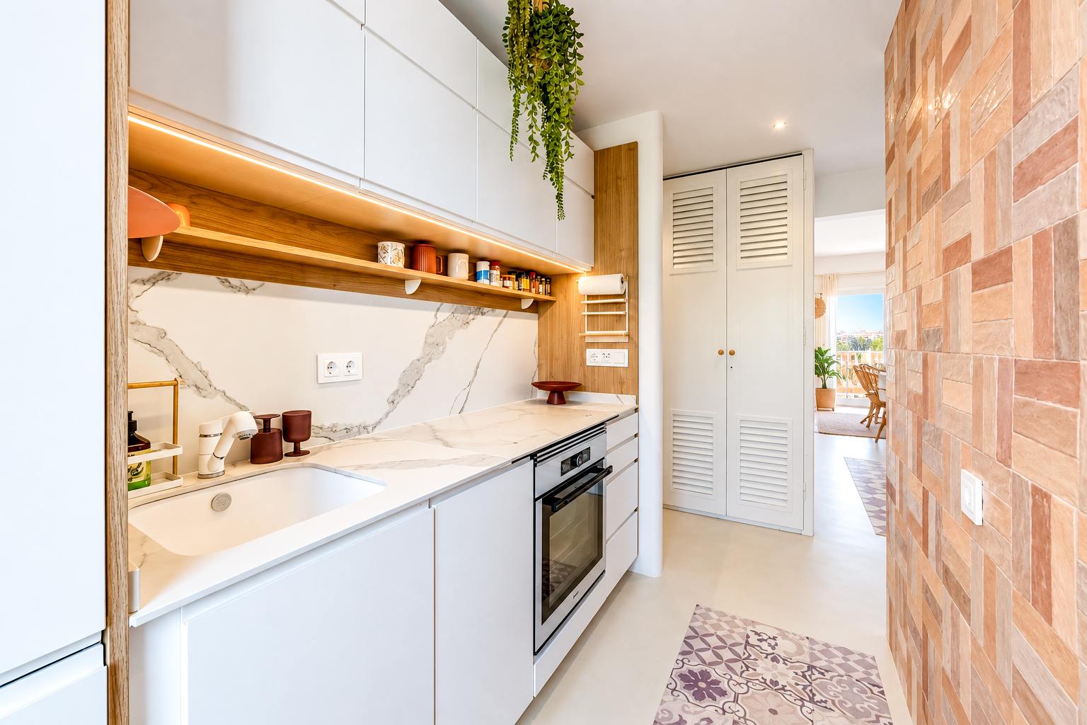 living - Ático de 96m² con 36m² terraza en venta en Sitges Town - gallery - 3