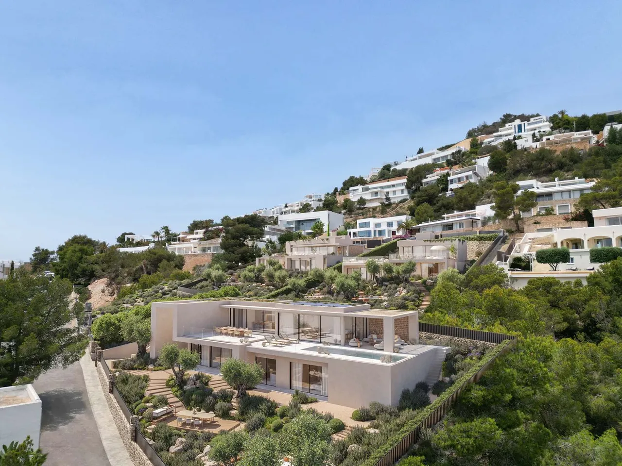 living - New build villas with sea views in the gated Roca Llisa community. Ibiza. - gallery - 3