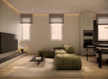 living - Piso de 93m² en venta en Almagro, Madrid - featured
