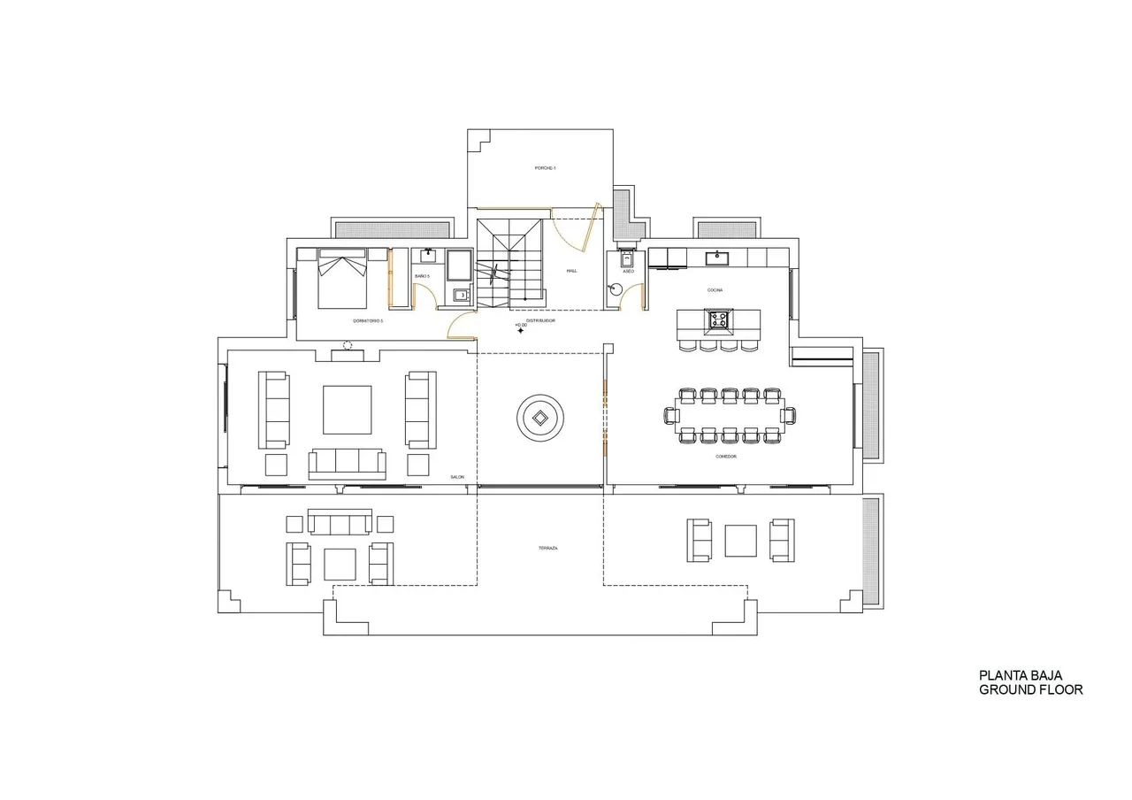 living - 493m² house / villa with 204m² terrace for sale in Nueva Andalucía - Floor Plan - 3