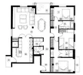 living - 162m² apartment for sale in Cuatro Caminos, Madrid - Floor Plan thumbnail - 1