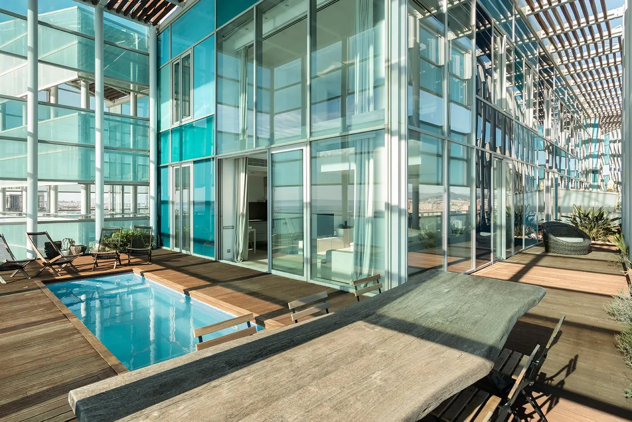 living - 255m² penthouse for rent in Diagonal Mar, Barcelona - gallery - 6