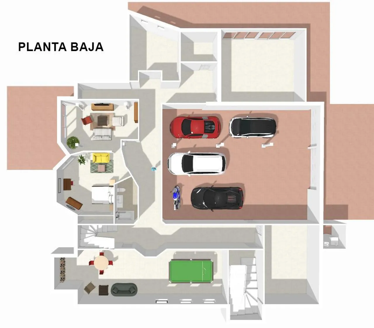 living - Casa / villa de 1,014m² en venta en Torrelodones, Madrid - Plano del piso - 2