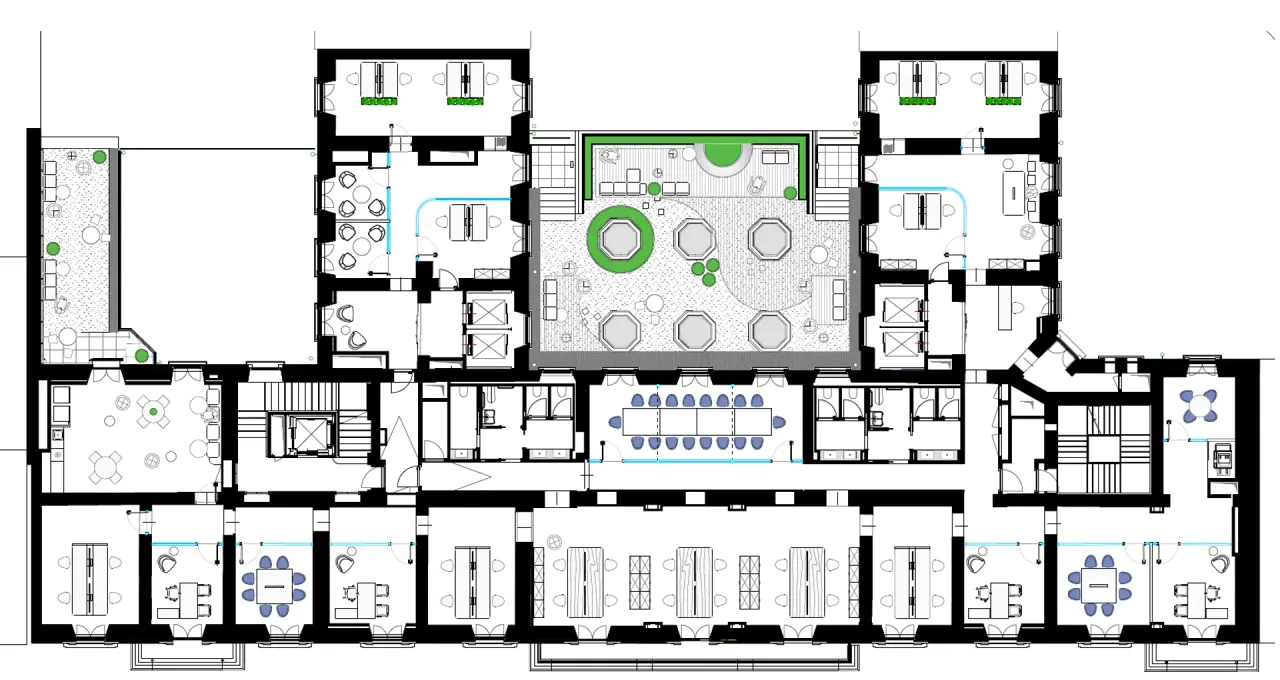 office - Palazzo Pellico - Via Silvio Pellico 10 - Office - Dils - Plan d'étage - 1