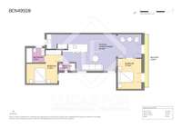 living - Piso de 80m² en venta en Gótico, Barcelona - Plano del piso thumbnail - 1
