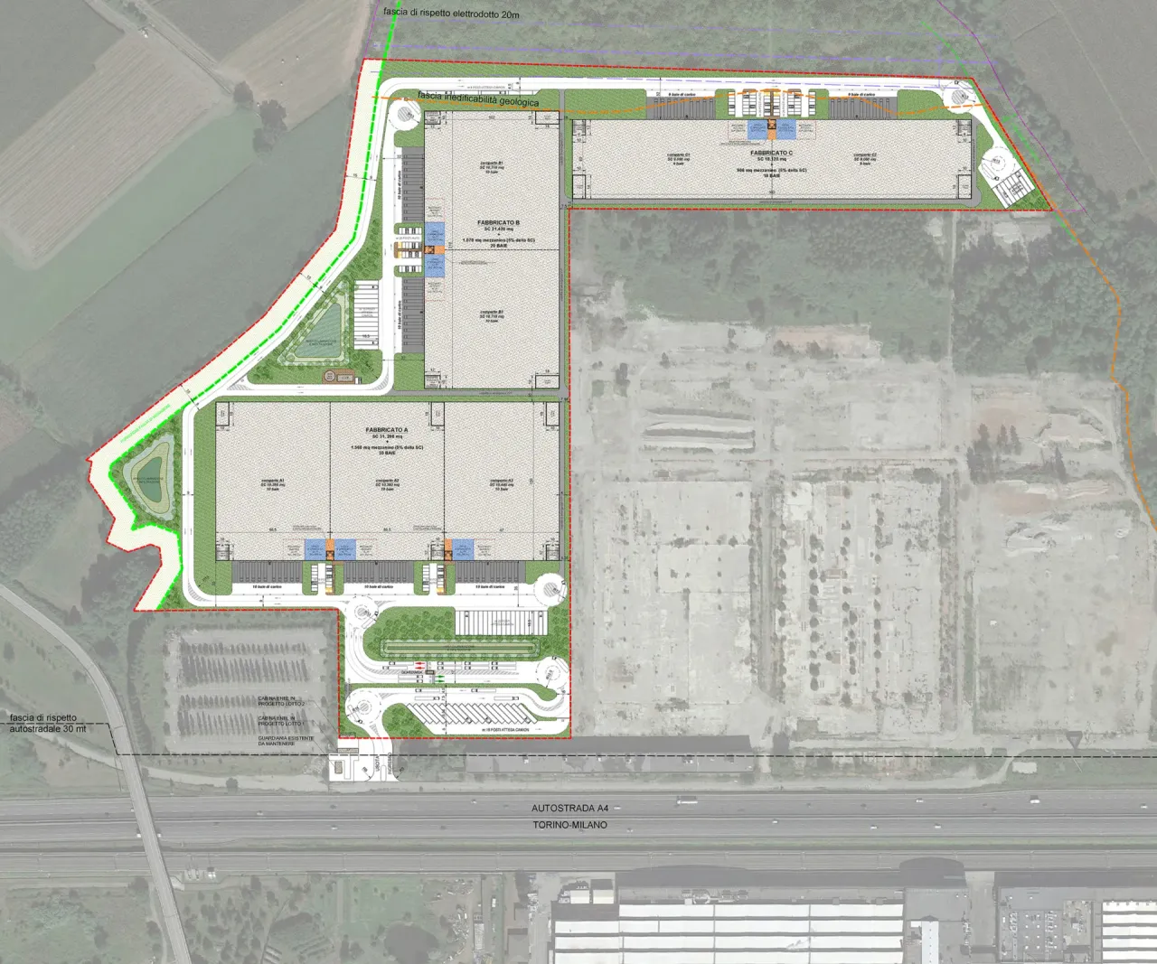 logistics - Settimo Torinese Logistics Park - Logistica - Dils - Planimetria - 1