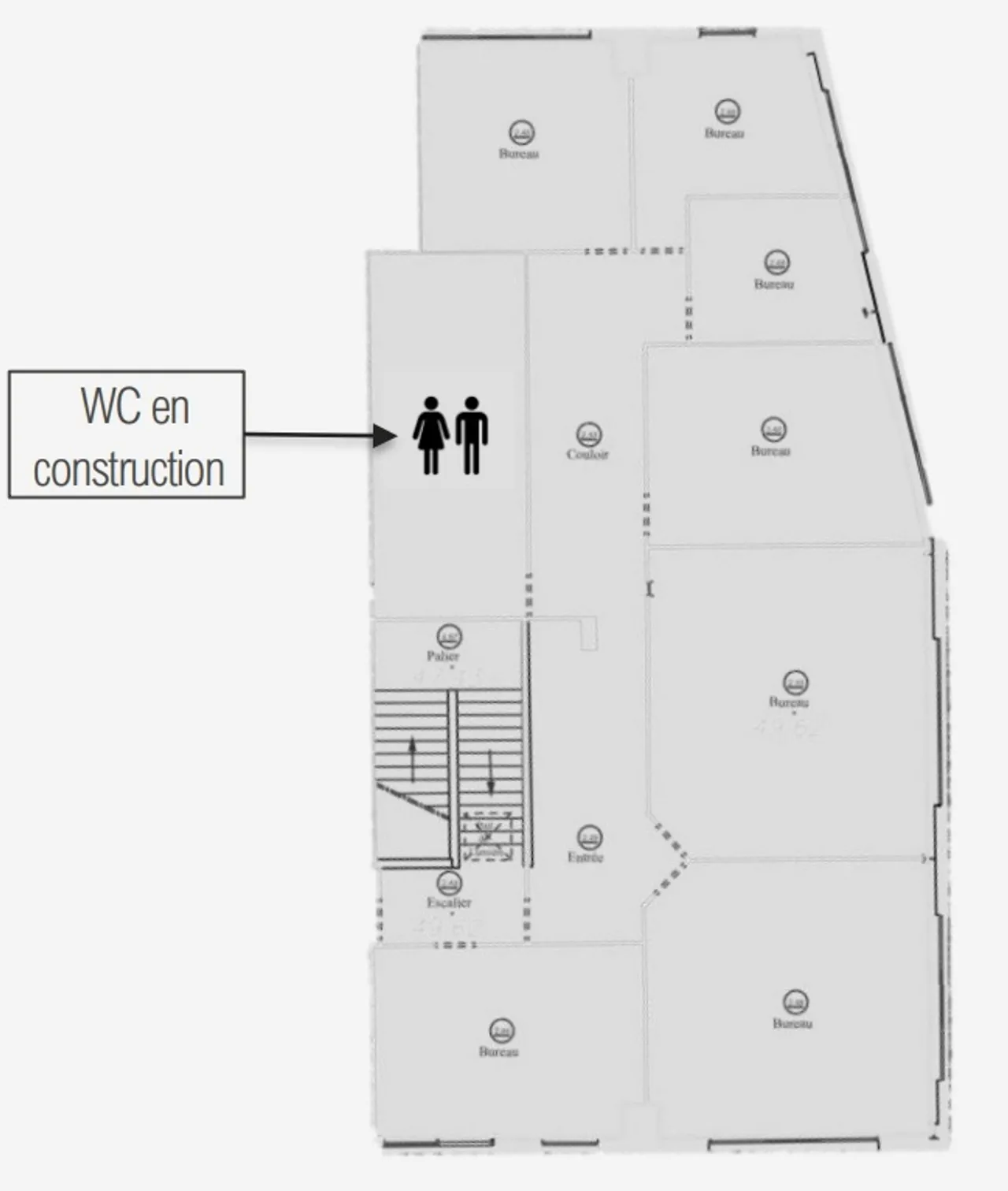 office - Bureaux À Louer - Plan d'étage - 1