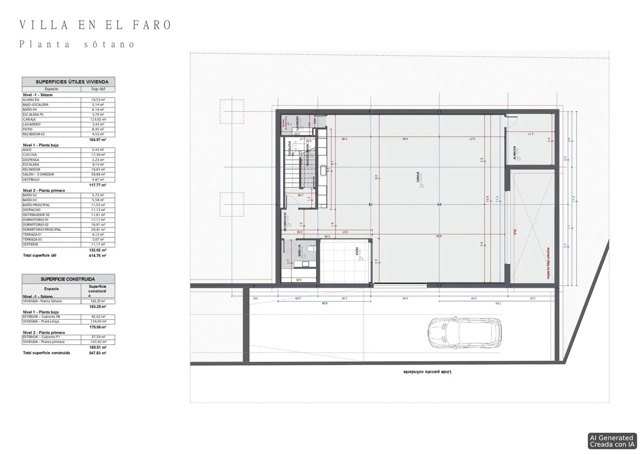 living - Casa / villa de 540m² en venta en Cullera, Valencia - Plano del piso - 1