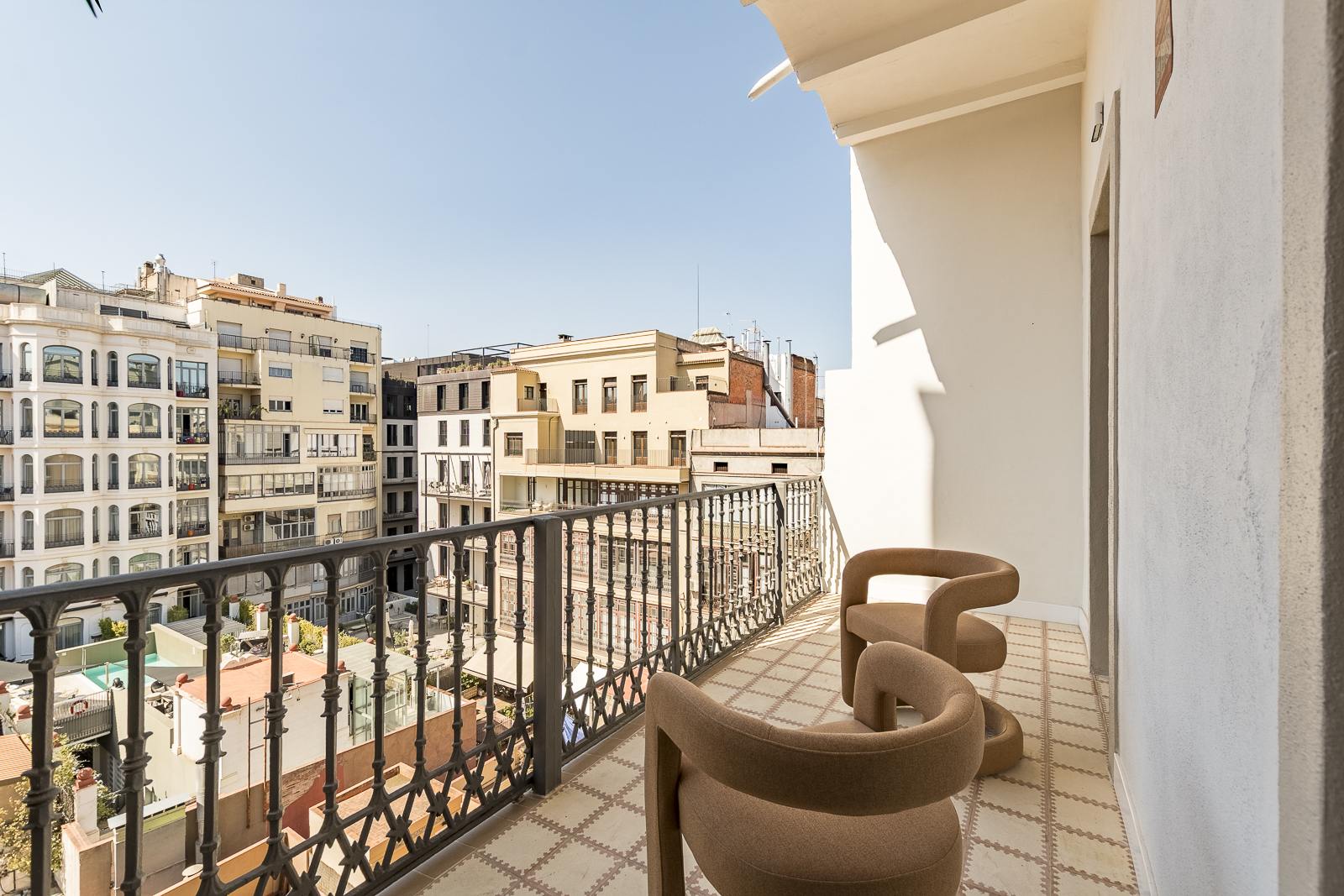 living - 119m² apartment with 15m² terrace for sale in Eixample Right - gallery - 5