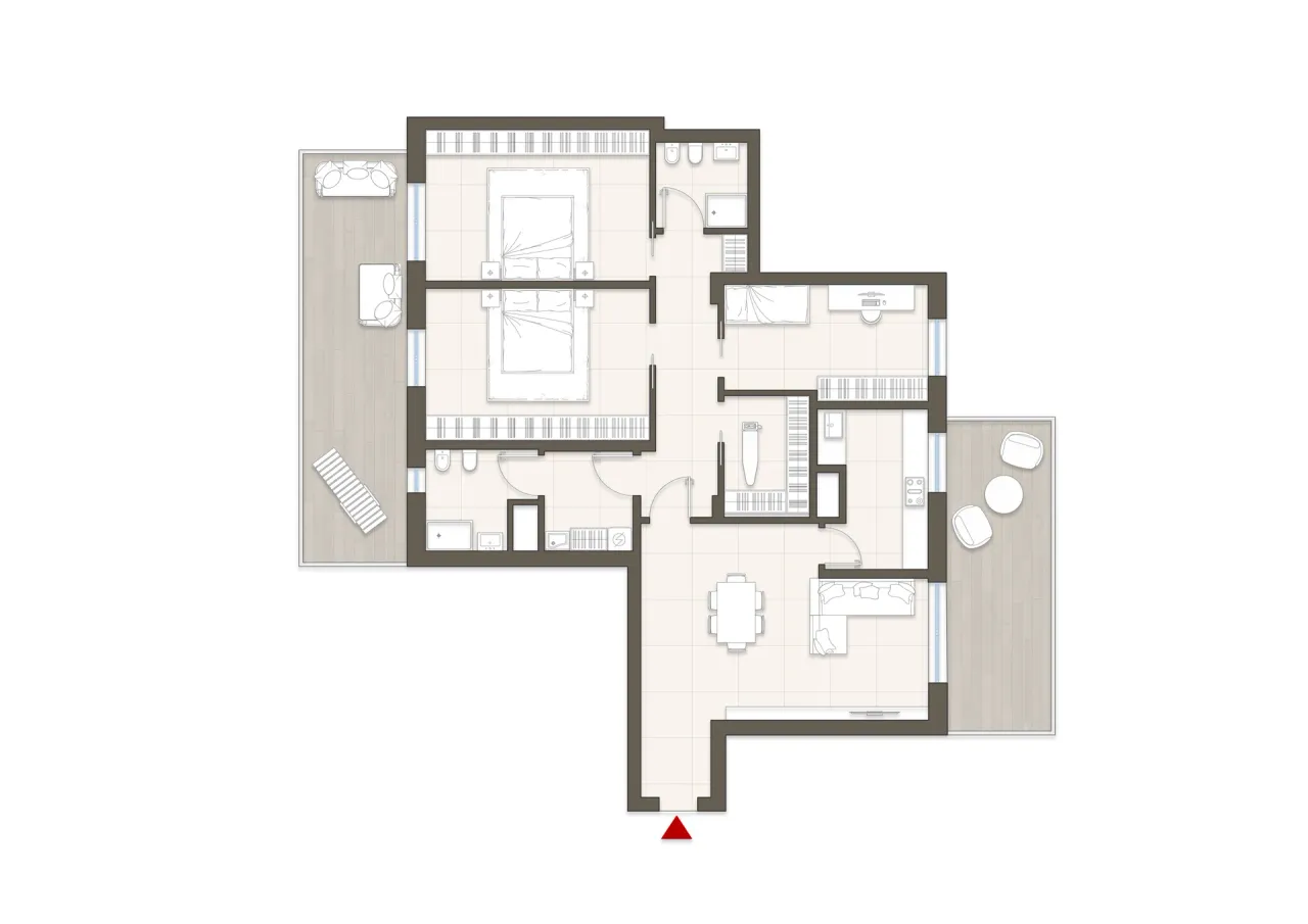 living - Cosenz 13 - Living - Dils - Plano del piso - 1