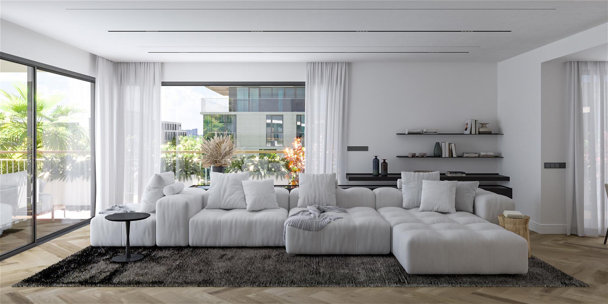 living - 252m² apartment with 50m² terrace for sale in Tres Torres - featured