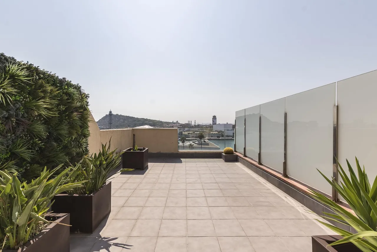 living - Ático de 53m² con 28m² terraza en venta en Barceloneta - gallery - 3