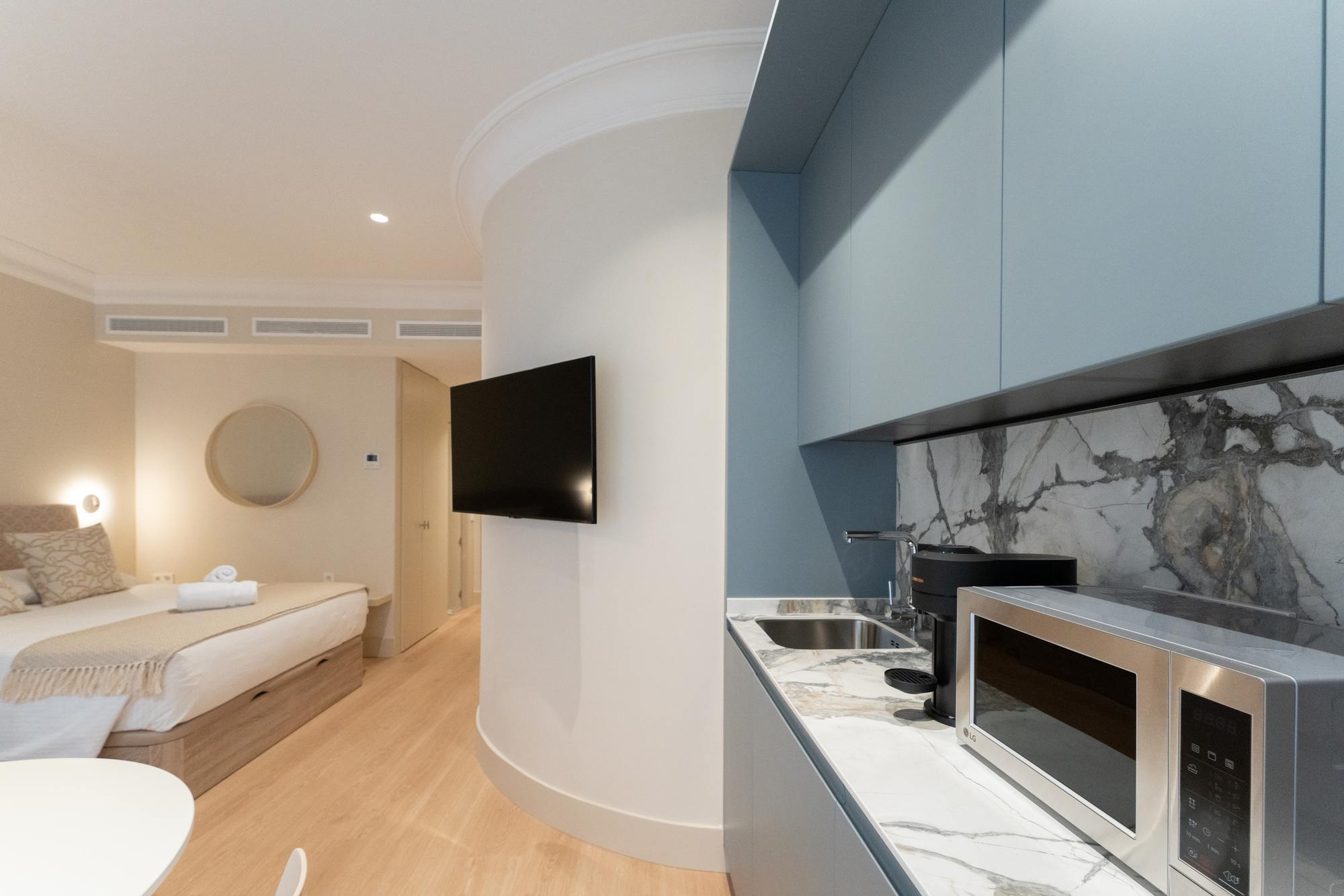 living - Piso de 45m² en alquiler en Castellana, Madrid - gallery - 7