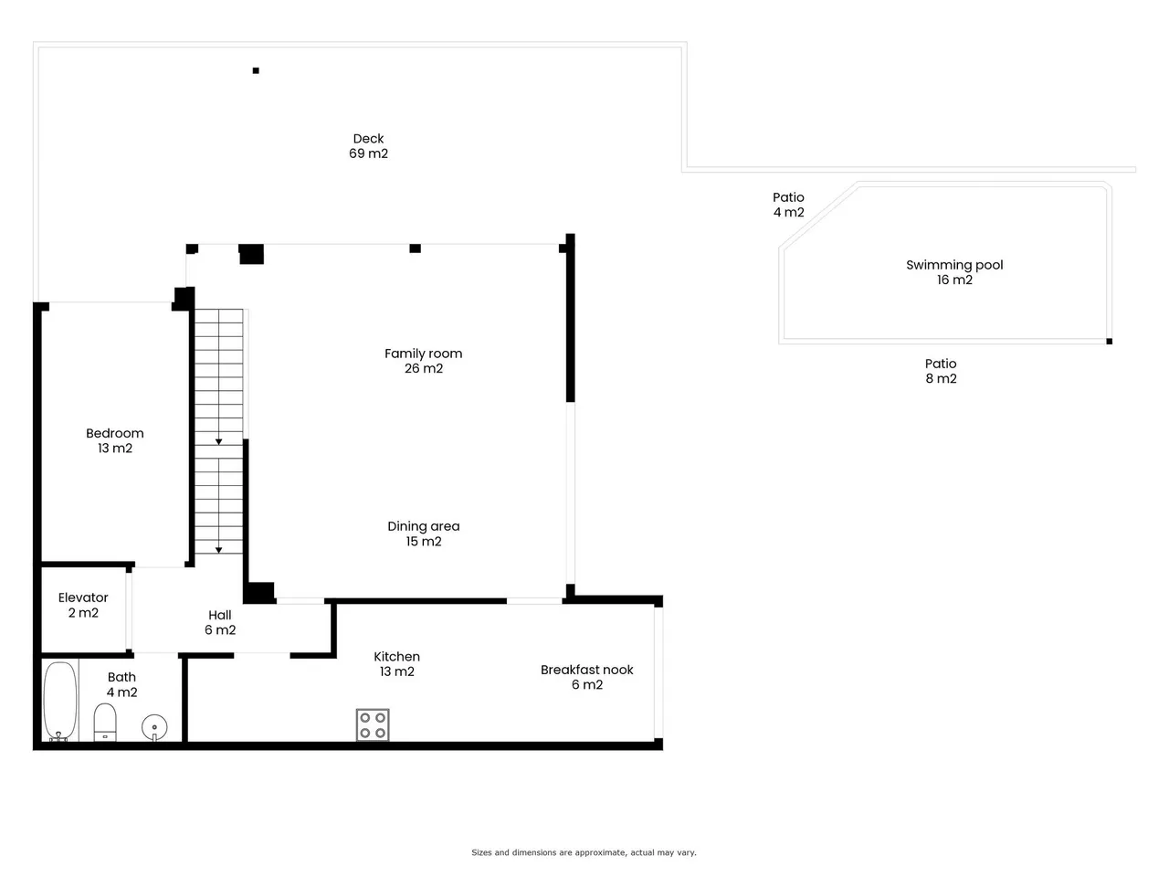 living - 460m² house / villa for sale in Premià de Dalt, Barcelona - Floor Plan - 2