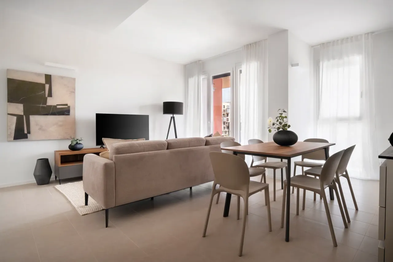 One Bedroom of 73 sqm - Edificio C1 - LivinUp  | Milano - Floor Plan - 1