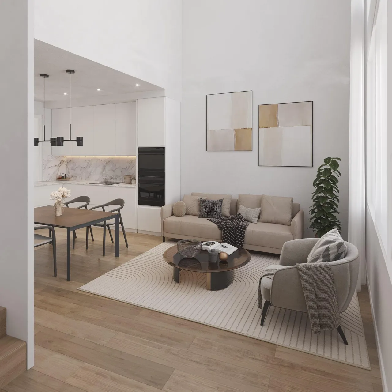 living - Pibernat Homes - gallery - 6