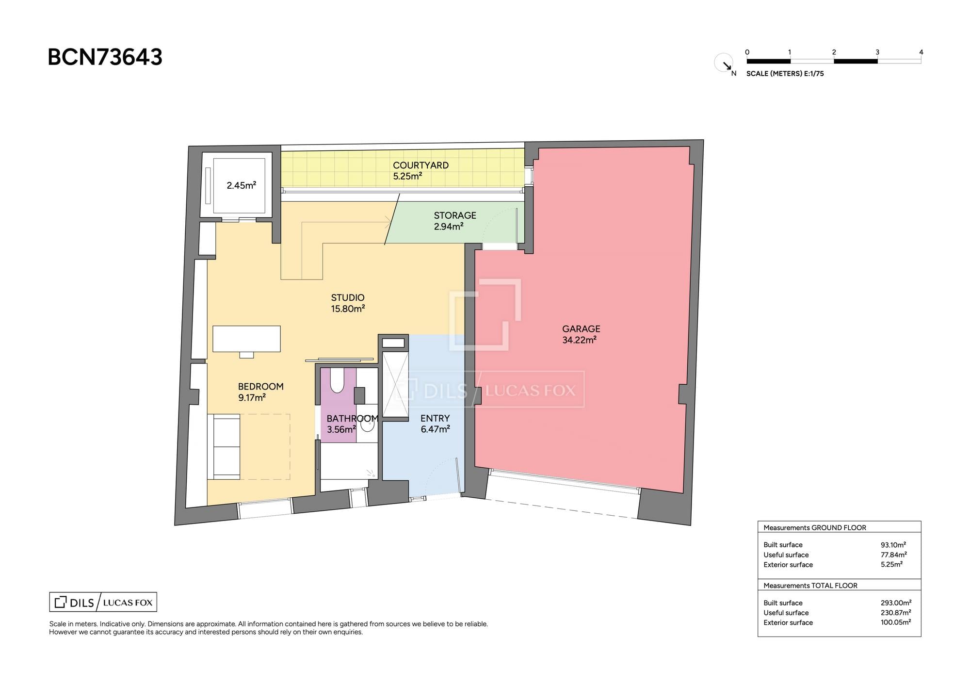 living - Casa / villa de 293m² con 100m² terraza en venta en Gràcia - Plano del piso thumbnail - 1