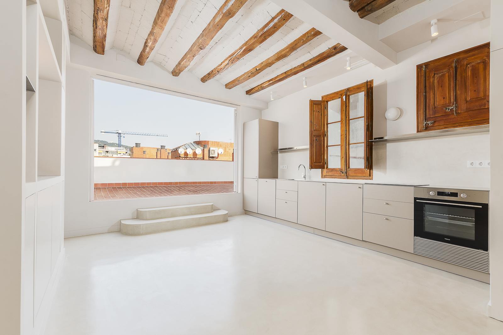 living - Ático de 58m² con 33m² terraza en venta en Sant Gervasi - Galvany - gallery thumbnail - 2