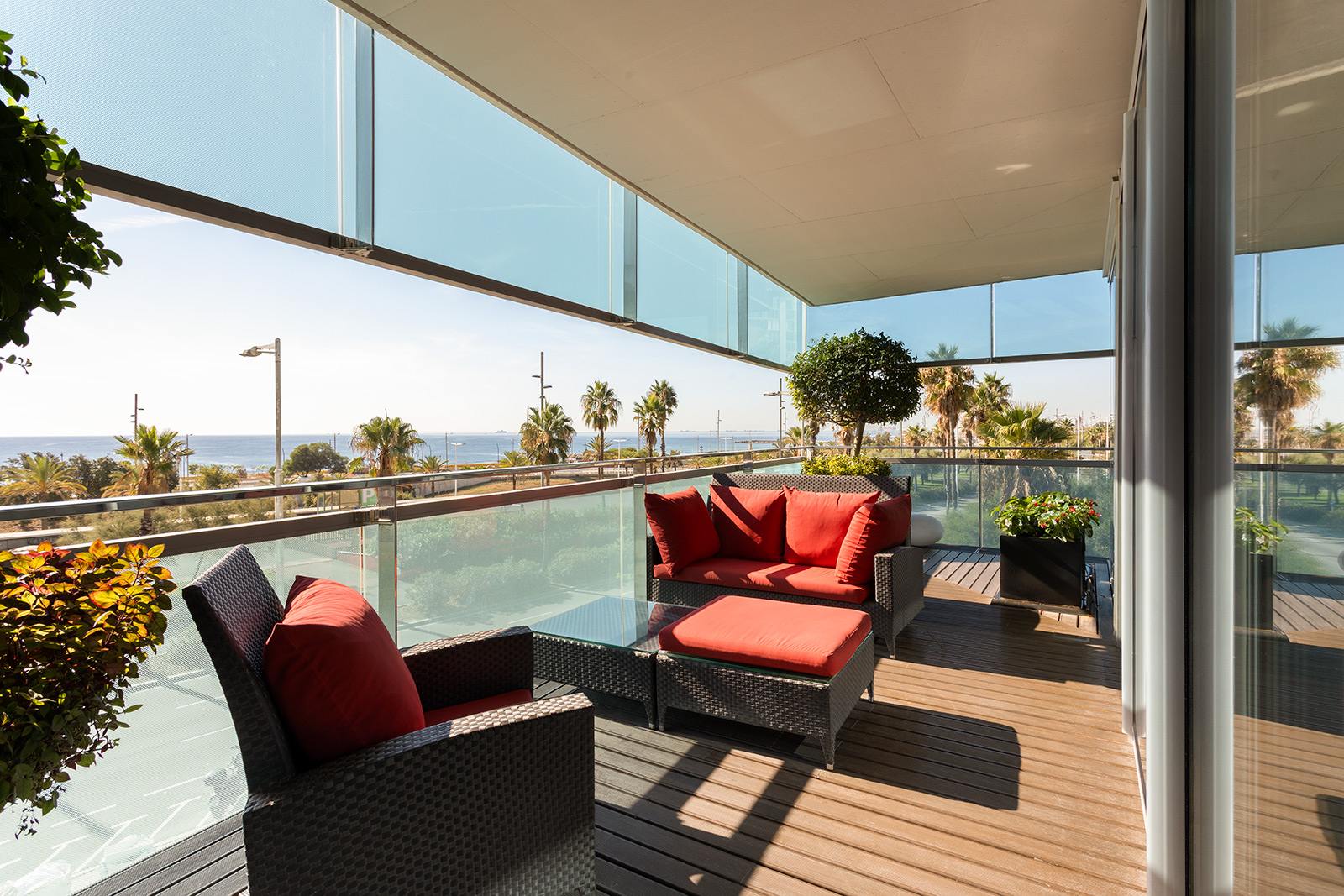 living - Piso de 130m² con 84m² terraza en venta en Diagonal Mar - gallery - 4