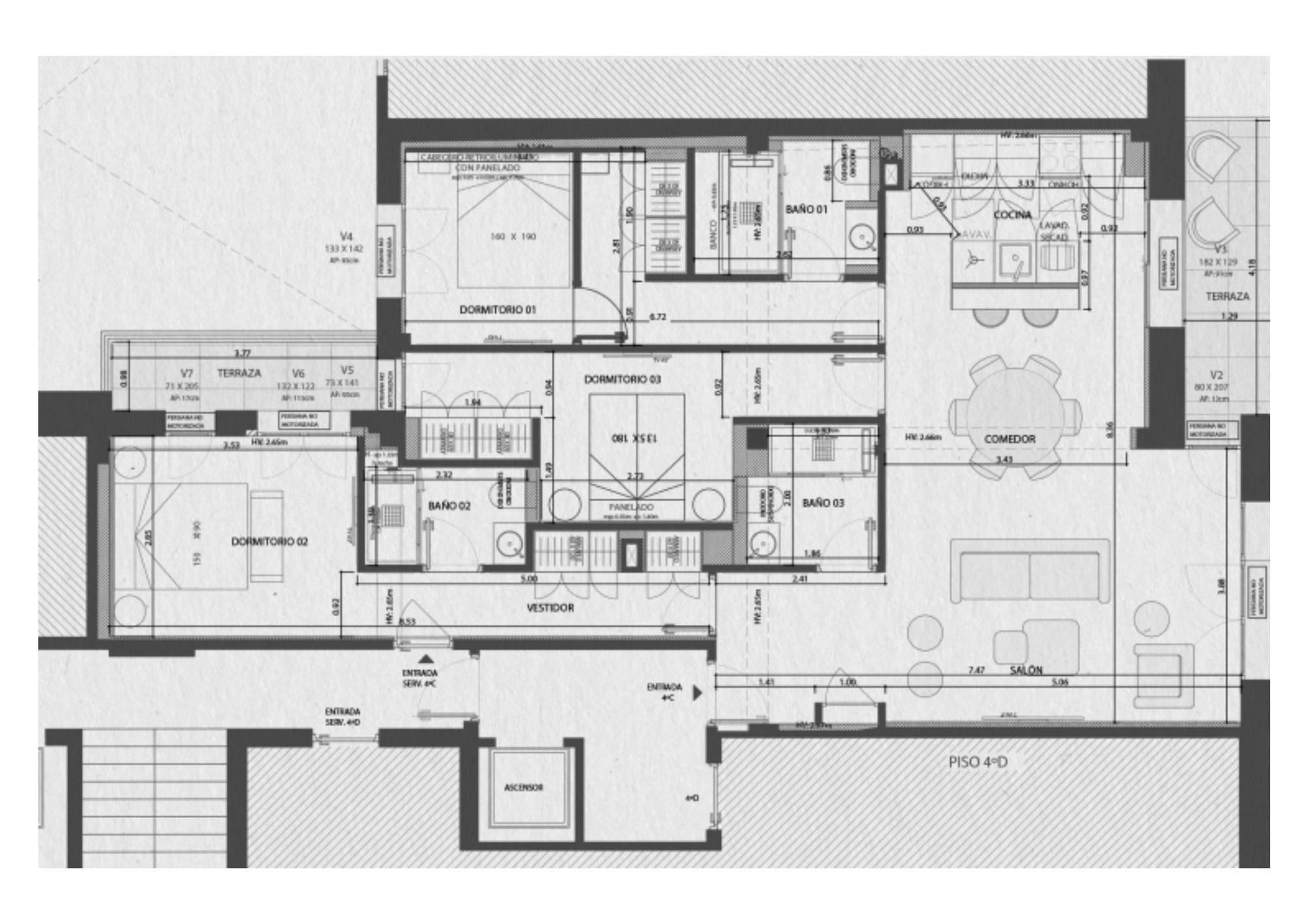 living - 153m² apartment for sale in Ibiza, Madrid - Floor Plan - 1