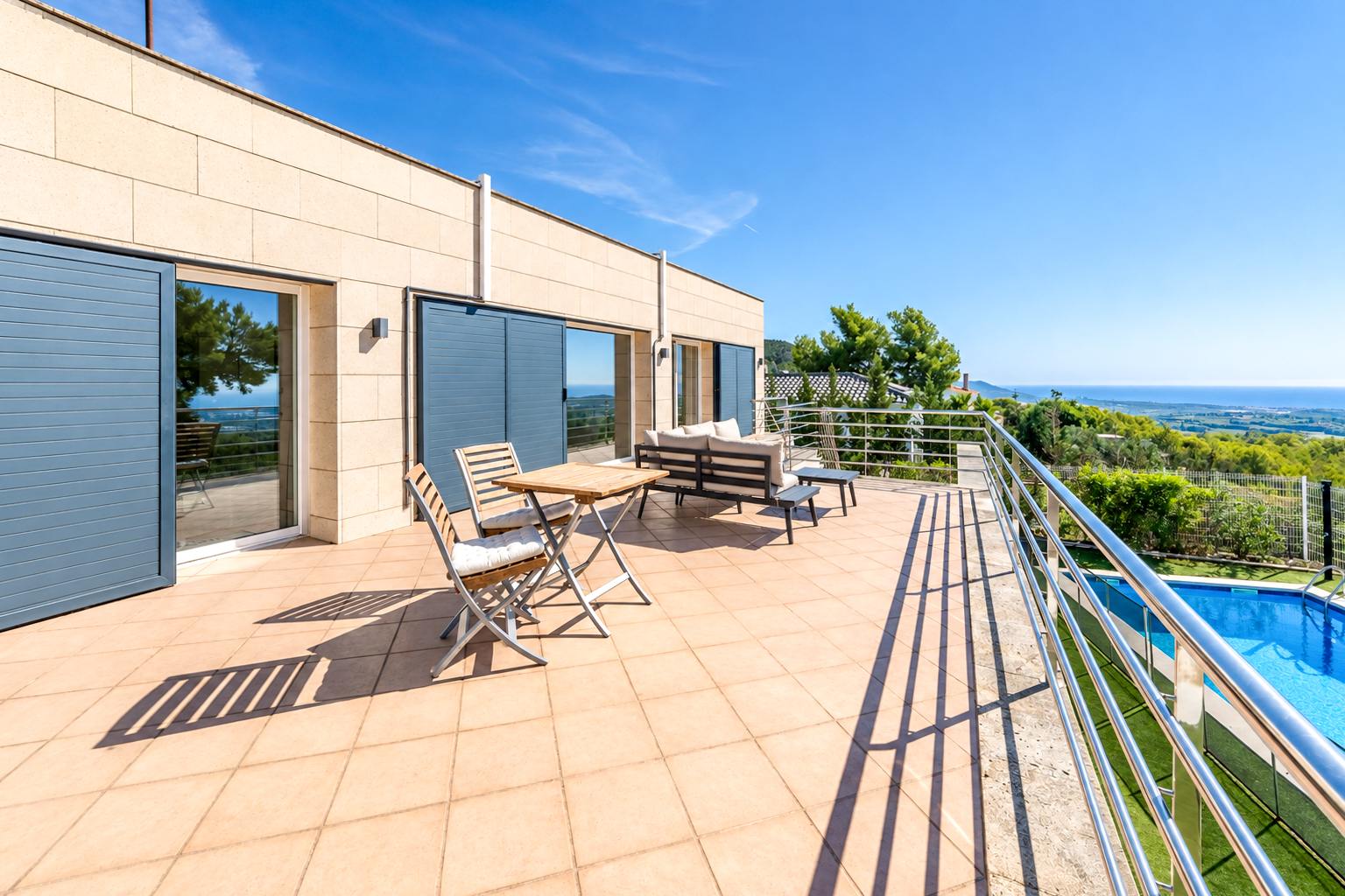 living - 382m² house / villa with 54m² terrace for sale in Olivella - gallery thumbnail - 9
