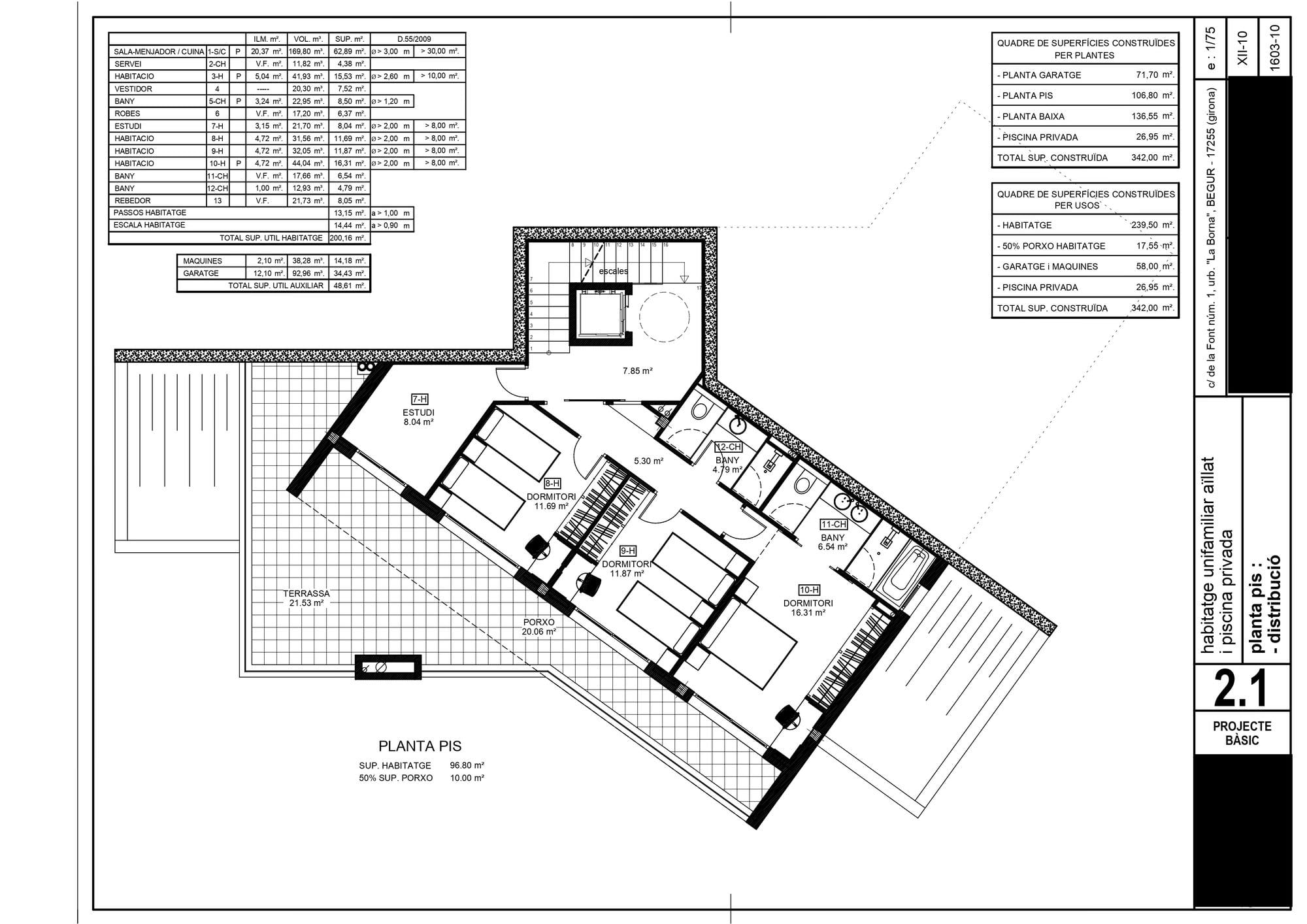 living - Casa / villa de 315m² en venta en Sa Tuna, Costa Brava - Plano del piso thumbnail - 2