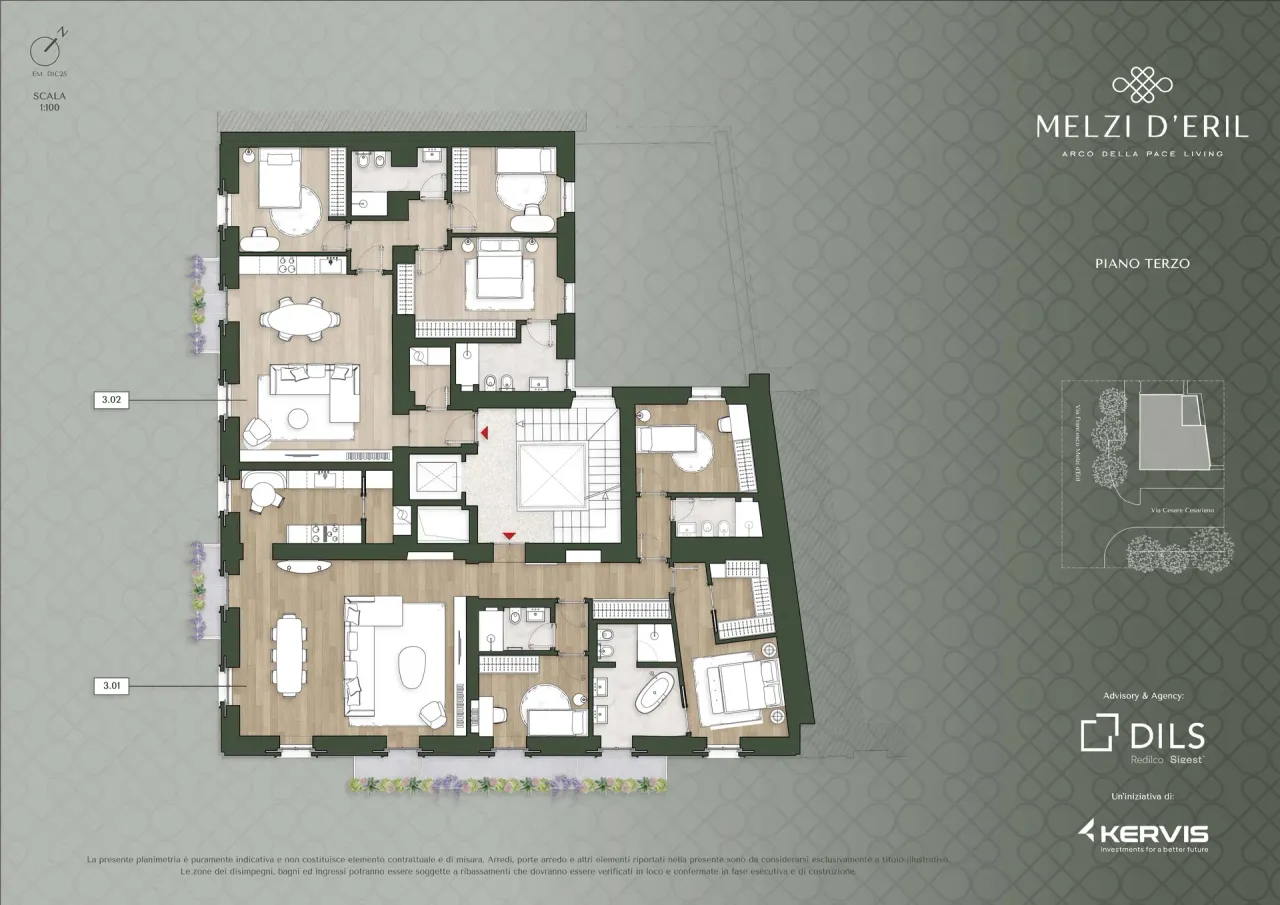 living - Melzi d'Eril - Living - Dils - Plan d'étage - 5