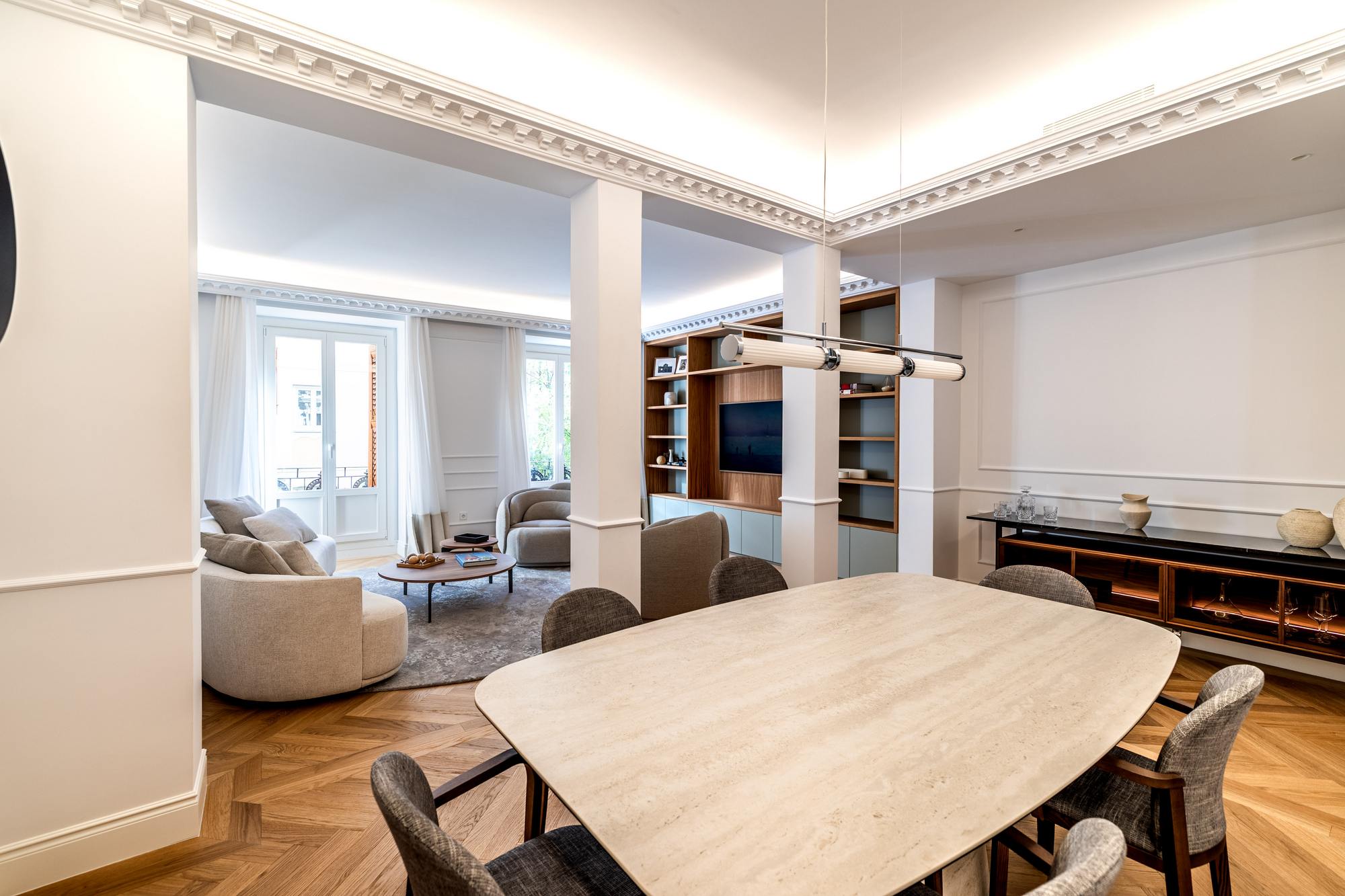 living - 185m² apartment for sale in Recoletos, Madrid - gallery - 9