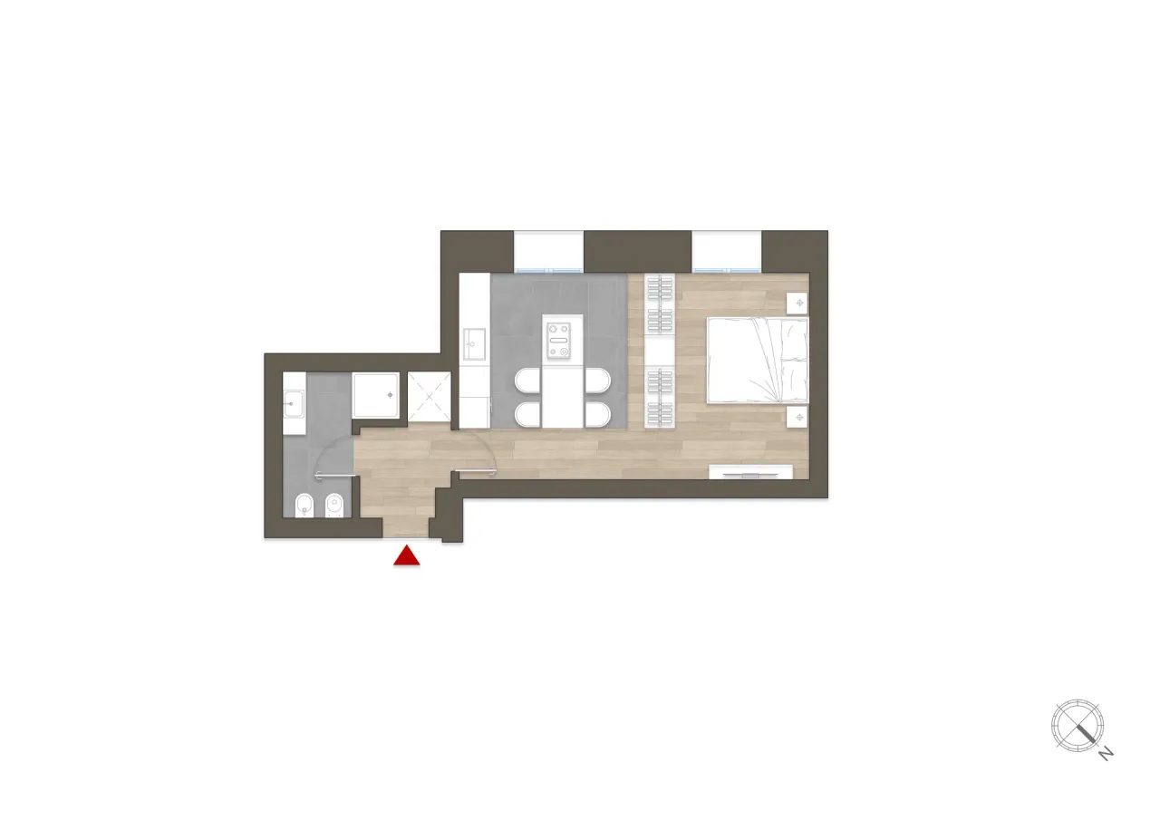 living - Carducci 14 - Living - Dils - Planimetria - 1