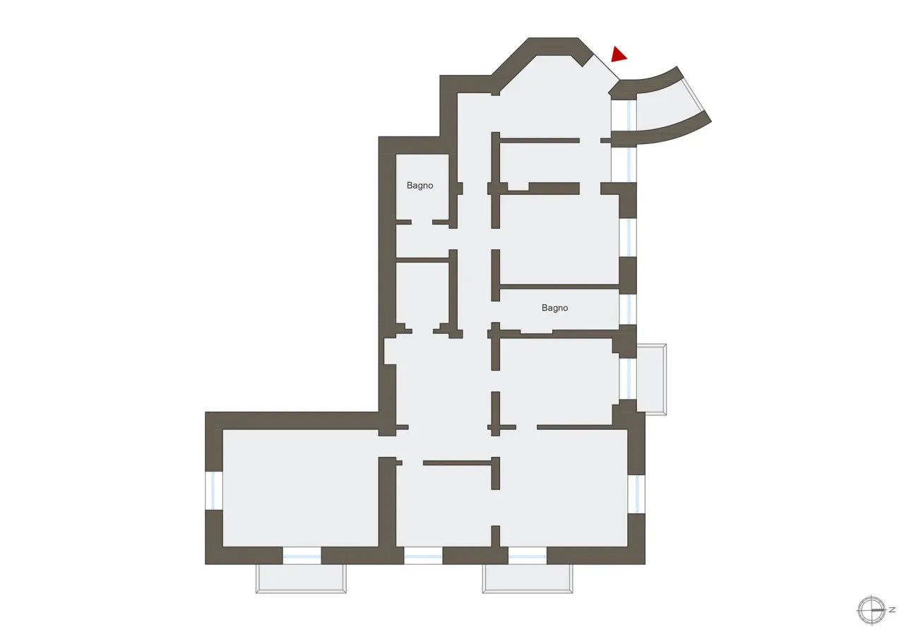 living - Emilio de Cavalieri 7 Roma - Living - Dils - Planimetria - 1
