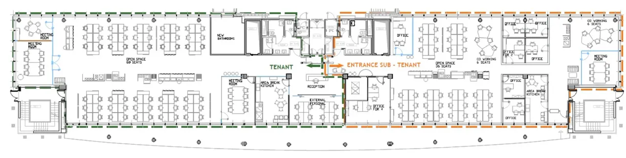 office - Maciachini Business Park - Uffici - Dils - Planimetria - 1