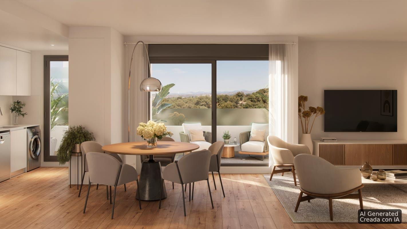 living - 131m² apartment with 8m² terrace for sale in Peñagrande - gallery - 6