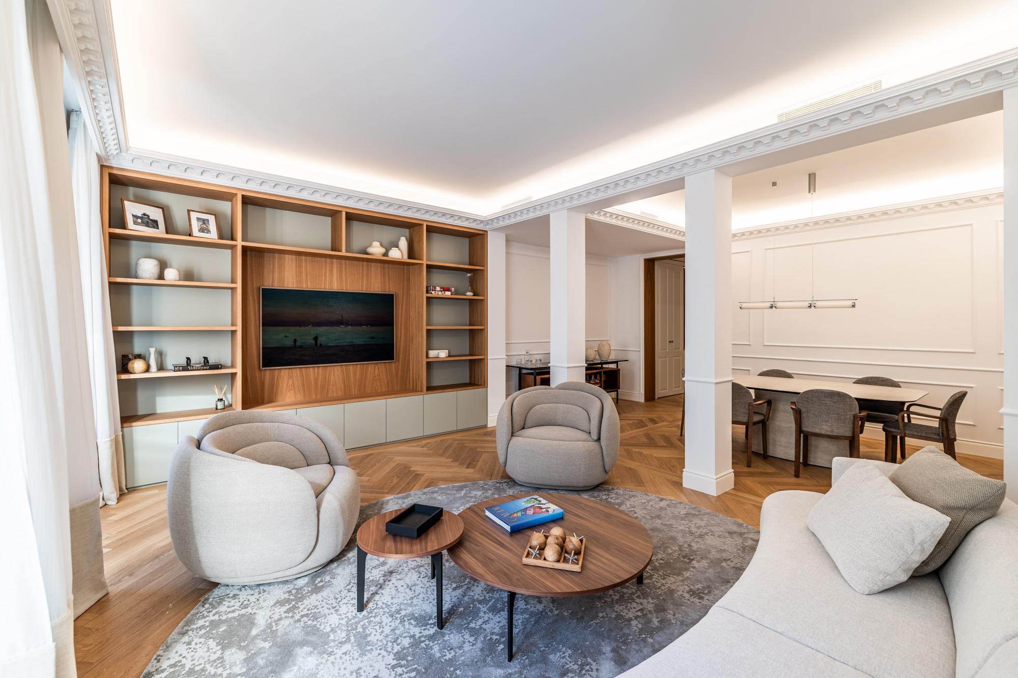 living - 185m² apartment for sale in Recoletos, Madrid - gallery thumbnail - 3
