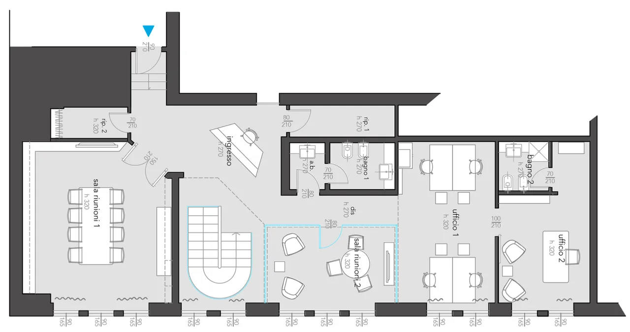 office - Marina 3 - Office - Dils - Verdiepingsplan - 1