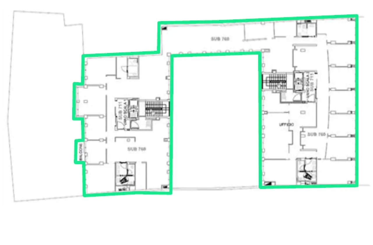 office - Porta Romana 68 - Uffici - Dils - Planimetria - 1
