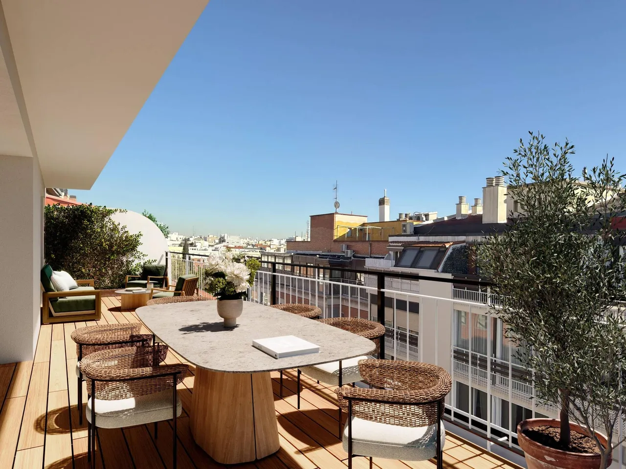 living - Piso de 360m² con 30m² terraza en venta en Recoletos - gallery - 2