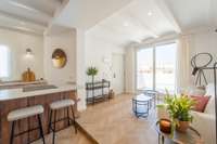 living - Ático de 60m² con 15m² terraza en alquiler en Extramurs - gallery thumbnail - 6