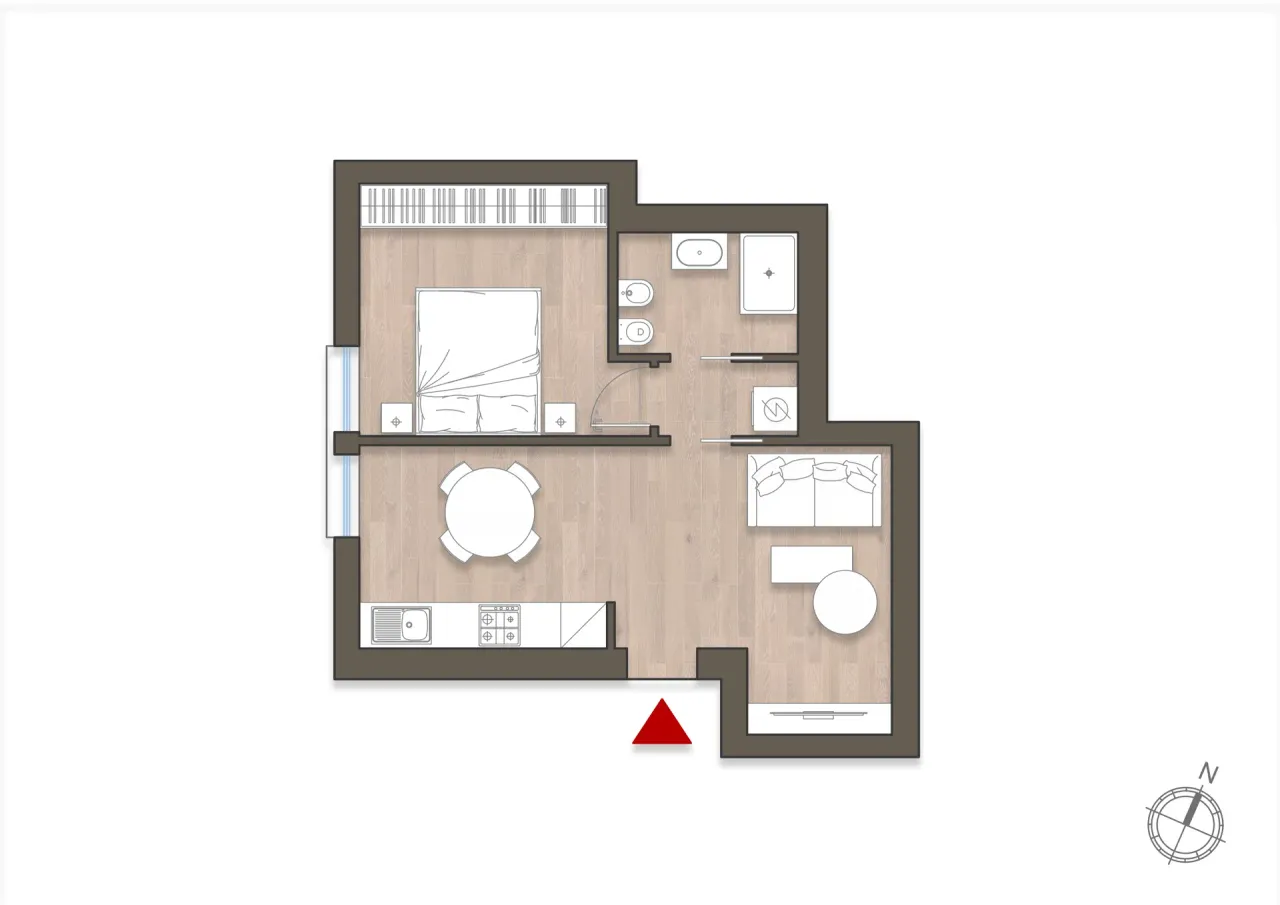 living - Watt 37 - Wonen - Dils - Verdiepingsplan - 1