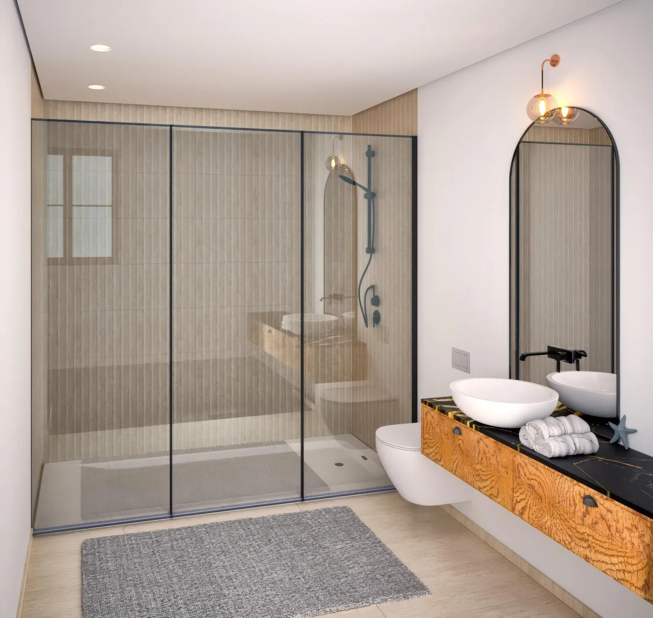 living - Gran Via Villarroel - gallery - 5