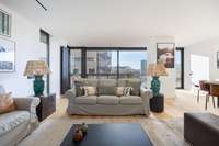 living - 210m² apartment with 20m² terrace for sale in Turó Park - gallery thumbnail - 3