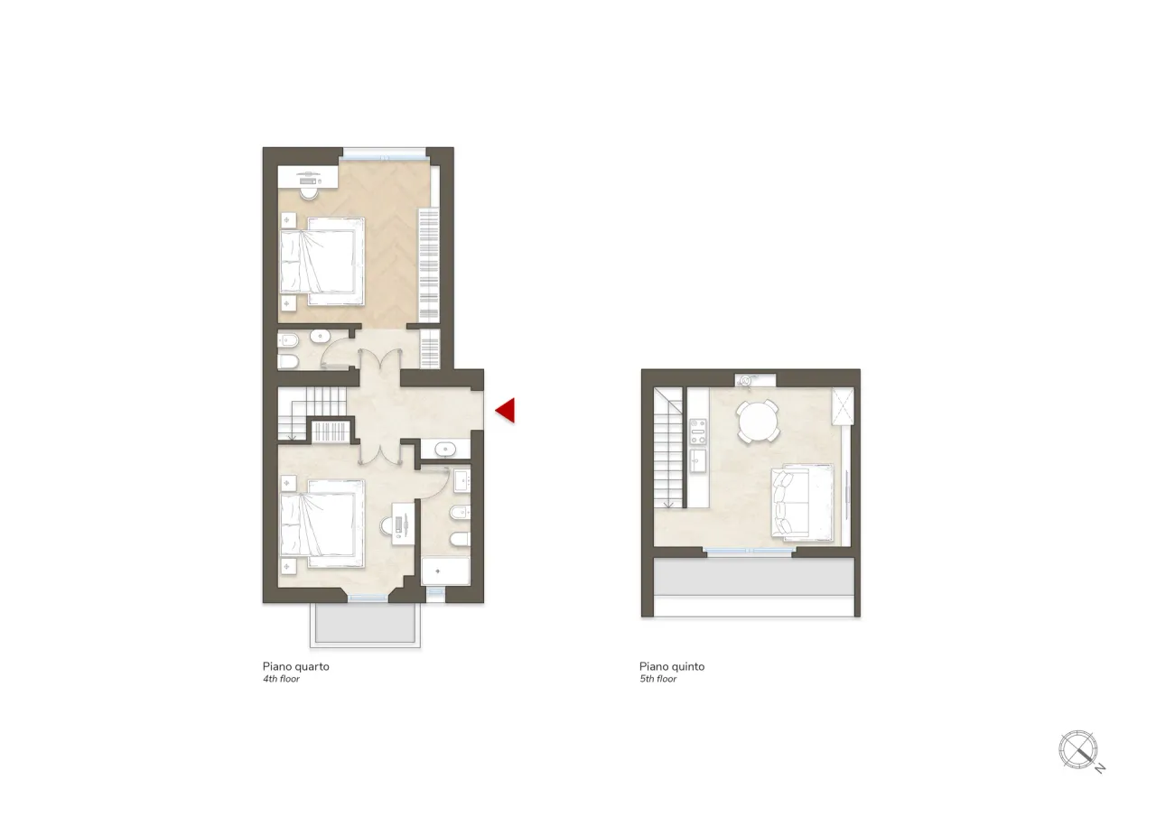 living - Sarpi 11 - Residencial - Dils - Plano del piso - 1