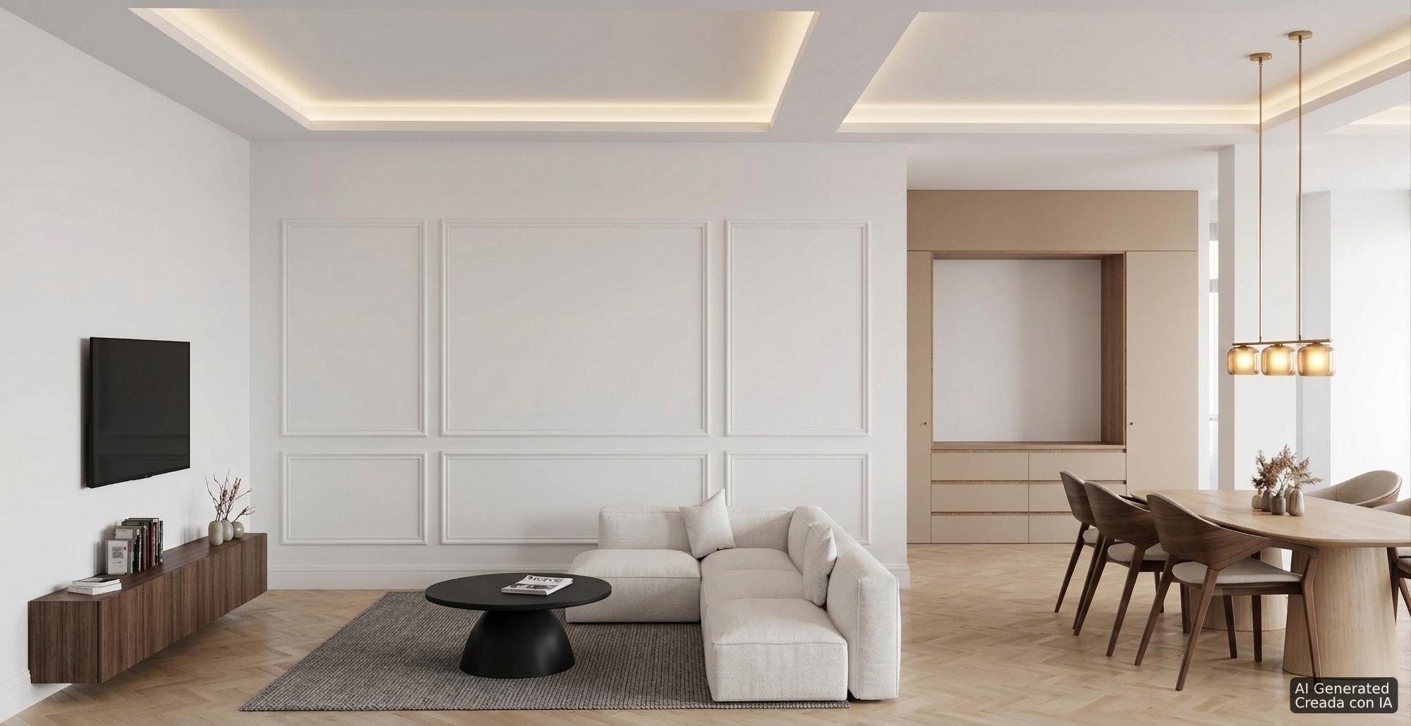 living - 147m² apartment for sale in Gran Vía, Valencia - featured