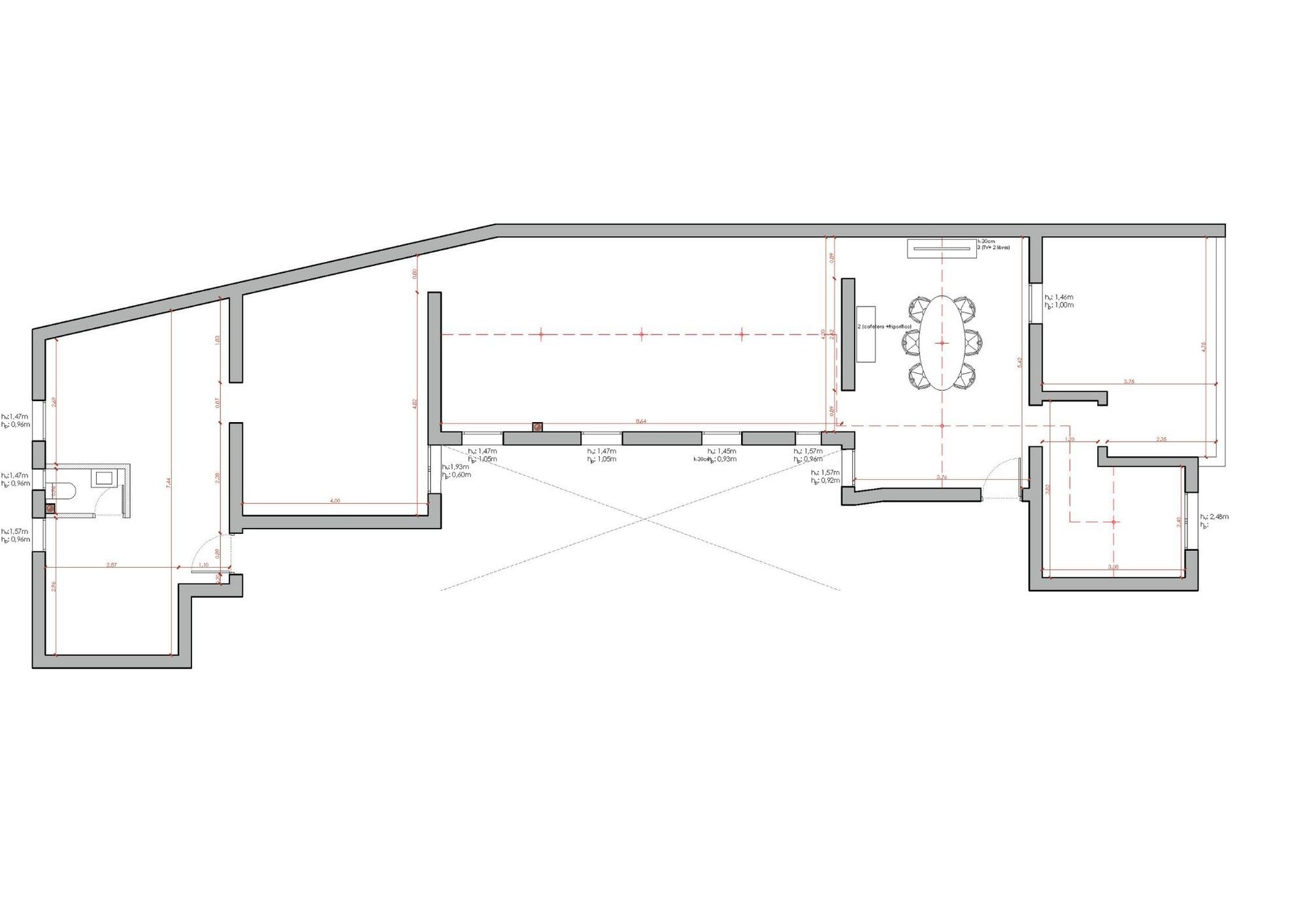 living - 151m² apartment with 20m² terrace for sale in Recoletos - Floor Plan thumbnail - 1